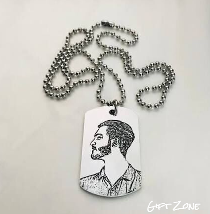 Customize Engraved Unisex Locket with chain