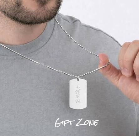 Customize Engraved Unisex Locket with chain