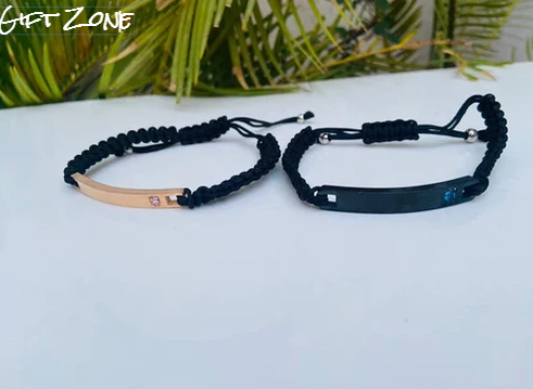 Name Engraved Dori Bracelet Unisex | Adjustable Band